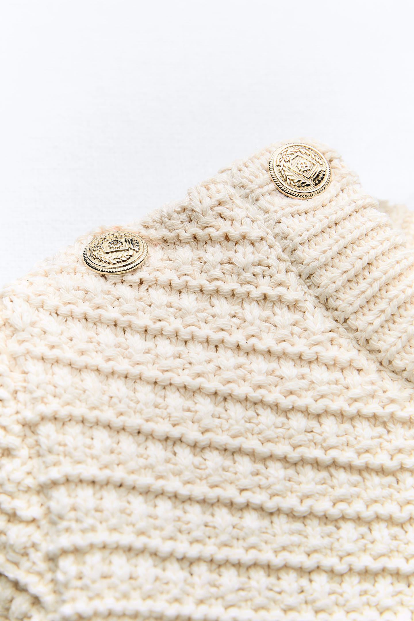 Old Money Crop Knit Woolen Sweater