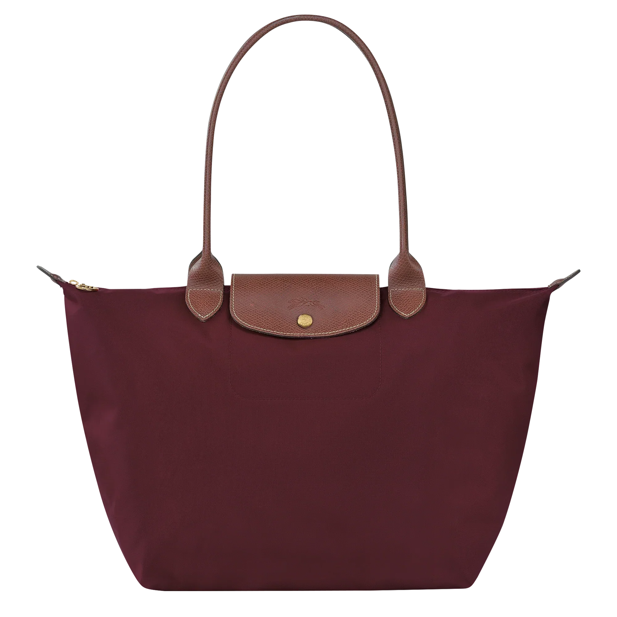 Large Pliage Tote, Burgundy